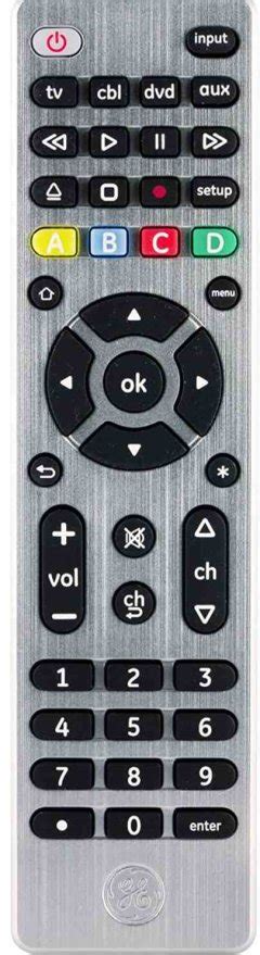 GE Universal Remote CL4 Codes (4 Digit) + Program Guide.